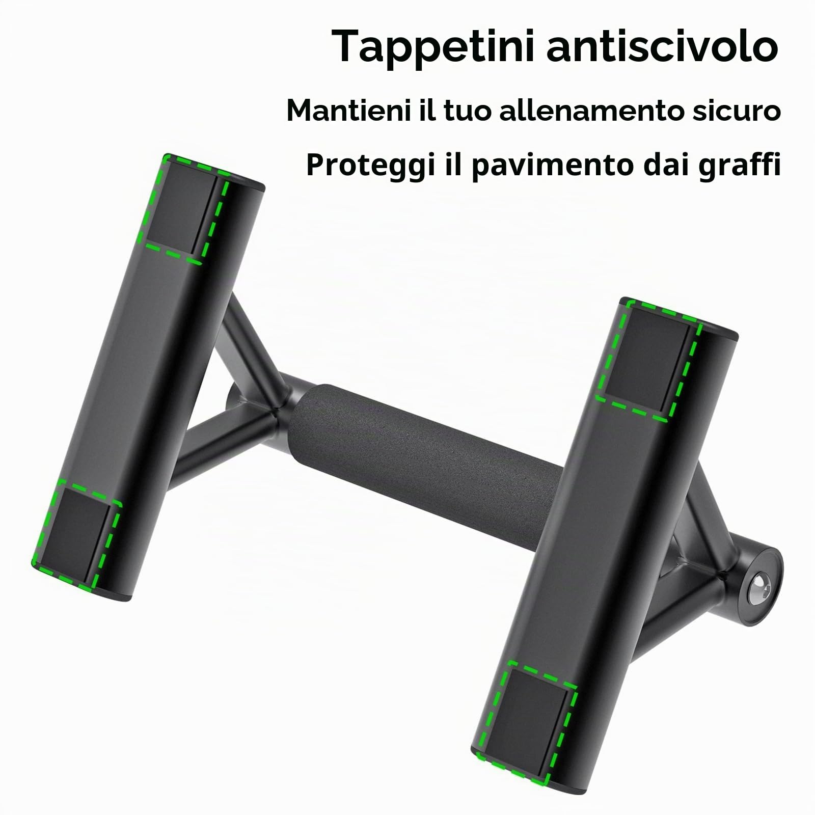 SELEWAERE Maniglie per Flessioni,Antiscivolo Barre per Flessioni, per Fitness Calistenico,Struttura in Acciaio Robusto con Finitura in Vernice