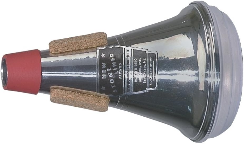 Humes & Berg Stonelined Symphonic Straight Contoured Red/White Aluminium Tuba Mute (206)