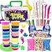 WonderCo Slime Kit with Everything! The Ultimate Slime Kit with Pre-Made Slime for Kids. Dragon Eggs, 18 Colors, Cloud Slime, Unicorn Supplies and Glitter DIY Accessories for Boys and Girls