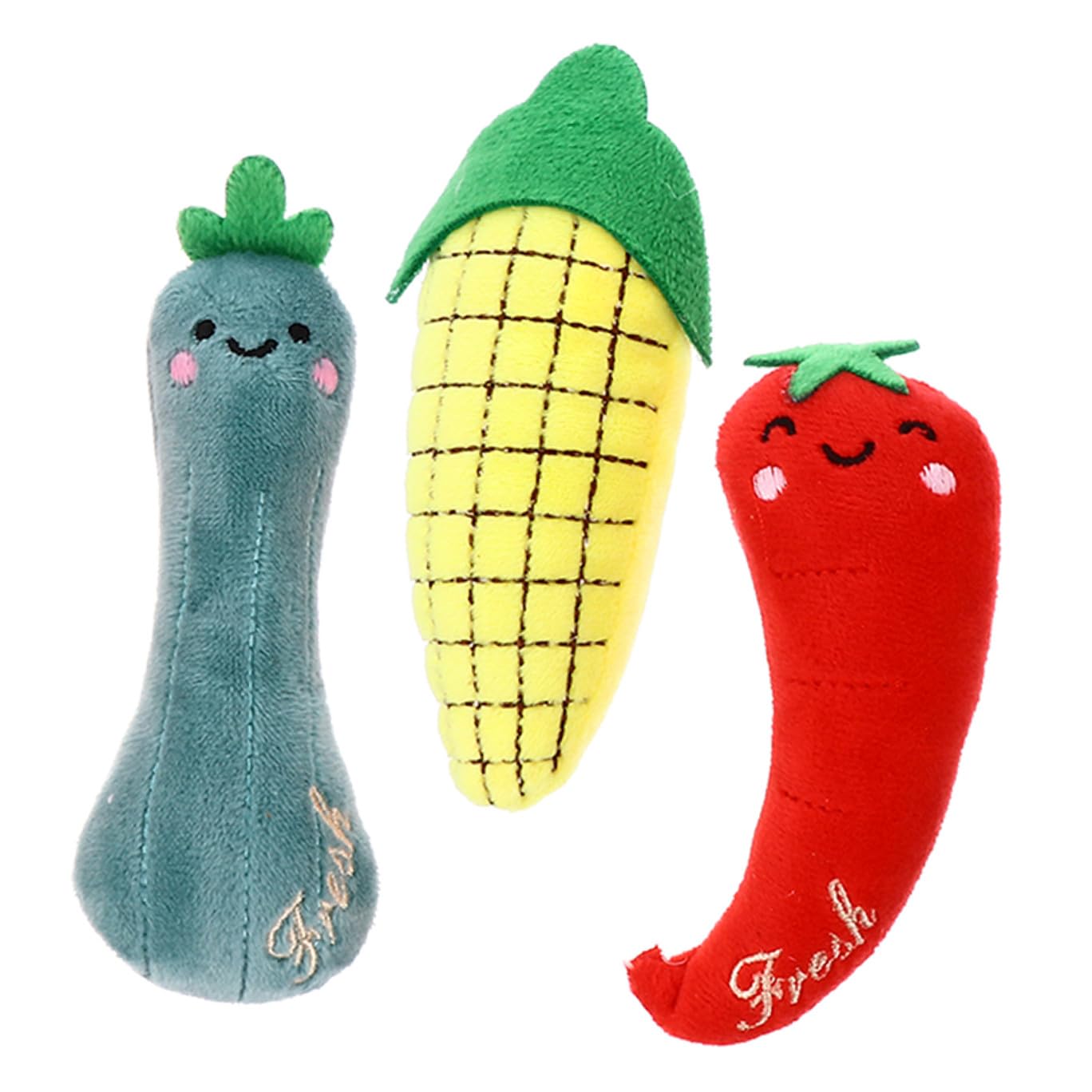 Mipcase 3pièces Jouet Peluche à Herbe à Chat pour Chat Lot de Jouets pour Intérieur Amusant