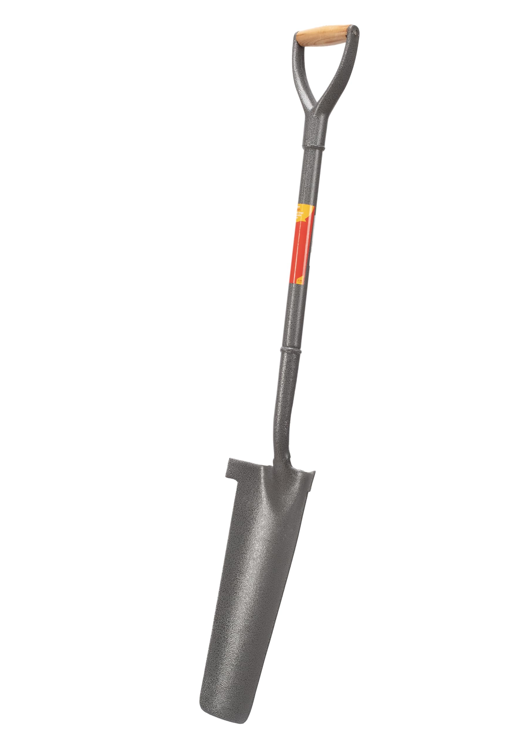Amtech - All Steel Newcastle Drainer, Solid Forged Blade, Contoured Handle for Comfort, Built for Deep Narrow Trenches and Post Holes (28 in)