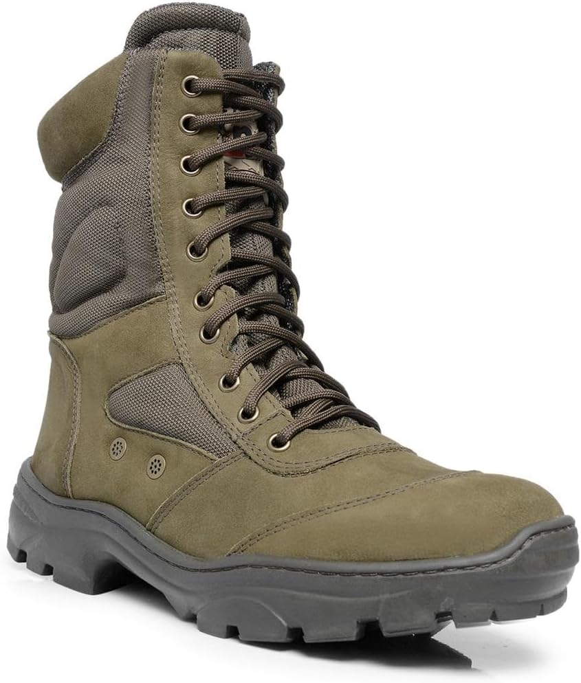 Bota Coturno Militar Policia PM Tatico Infantaria em Couro Conforto com Palmilha em Gel