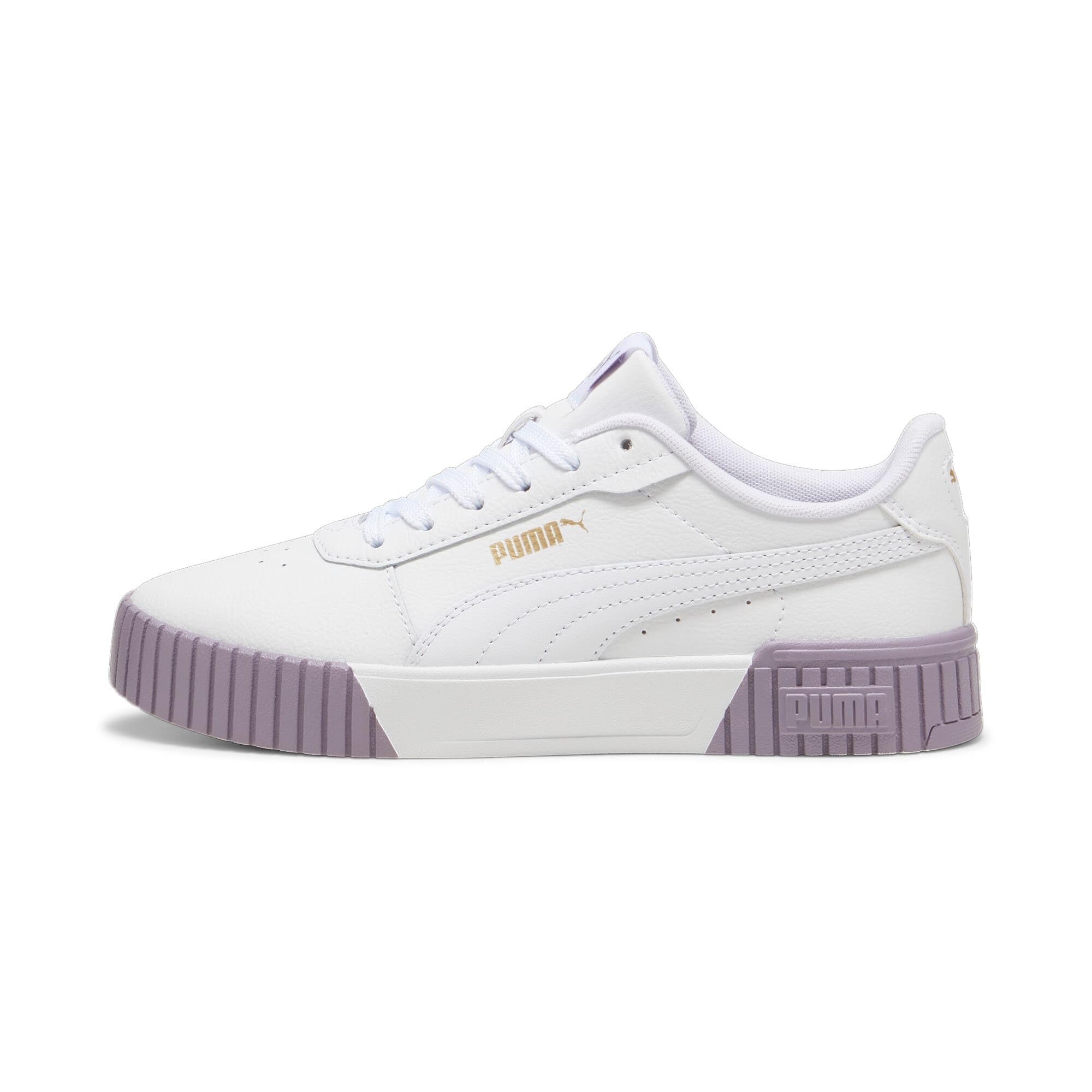 PUMA Kadın Carina 2.0-PUMA White-Pale Plum-PUMA Gold Low Boot 40