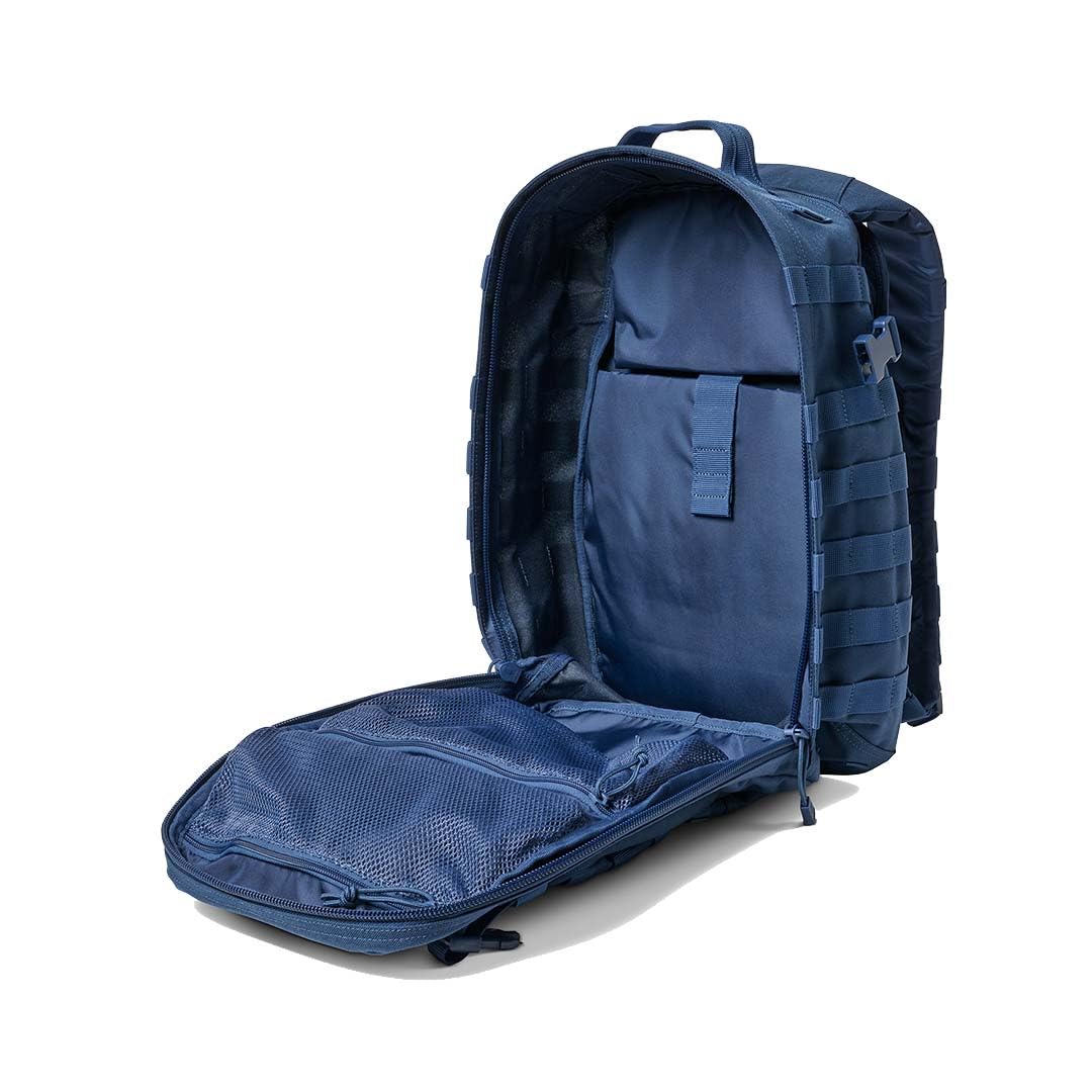 5.11 Tactical RUSH12™ 2.0 – Sac à dos tactique Moonlight 24L – Nylon 1050D, CCW, MOLLE, Hydratation – gris bleuté