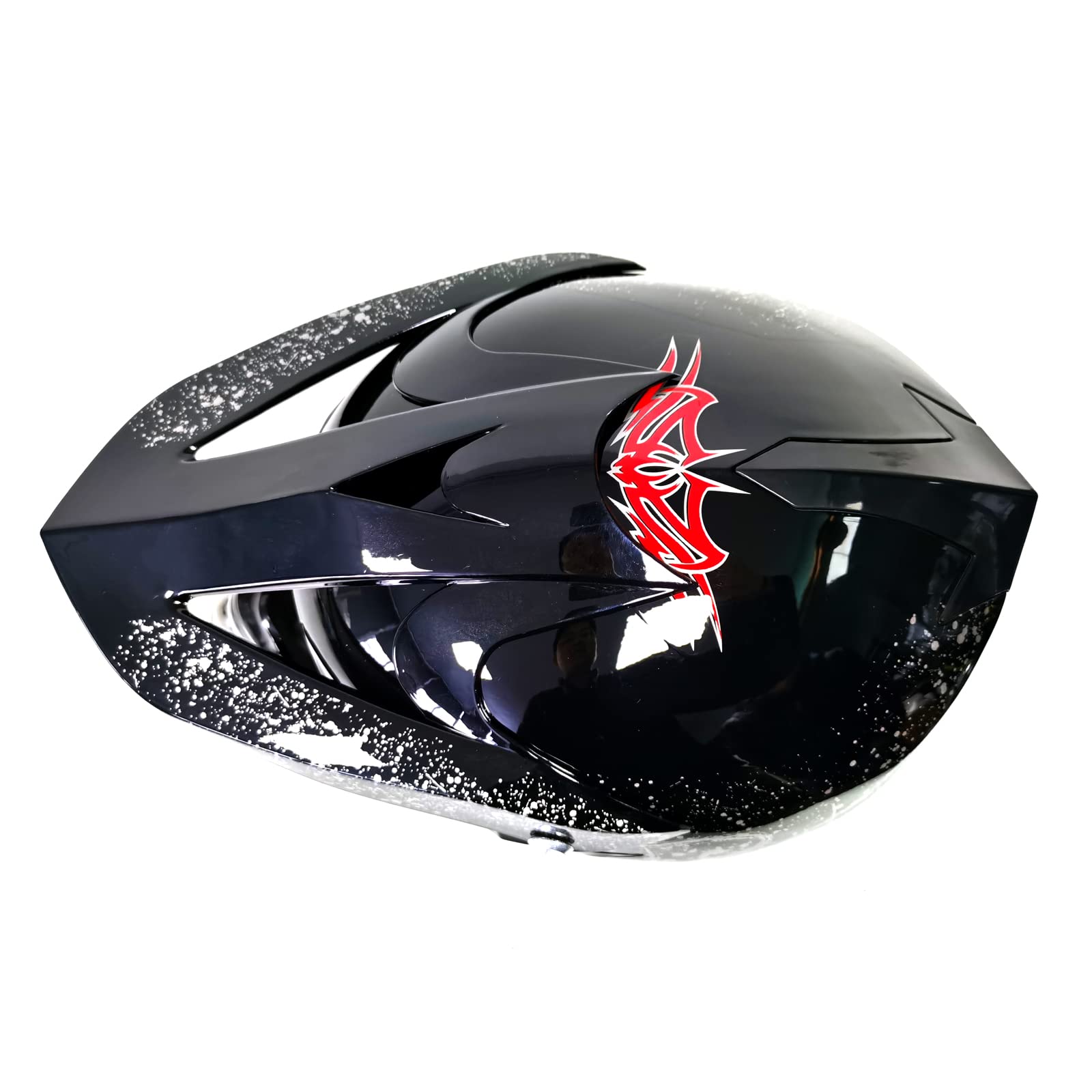 Motocross Motorcycle Helmet ,Kinder Downhill Fullface Helmet Crosshelm Schwarz Herren Fullface Helm MTB DOT-Zertifizierung Inklusive Brille, Handschuhe Und Masken Set