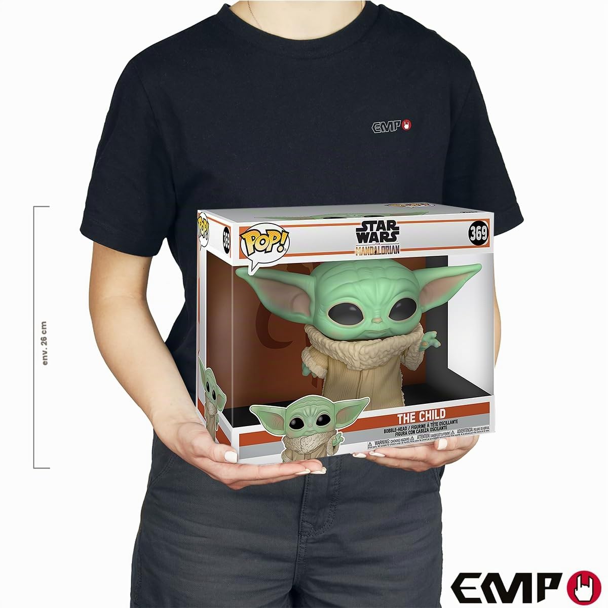Funko POP! Star Wars: The Mandalorian - 10" Grogu (The Child, Baby Yoda) - Figurine En Vinyle À Collectionner - Idée De Cadeau - Produits Officiels - Jouets Pour Les Enfants Et Adultes - TV Fans
