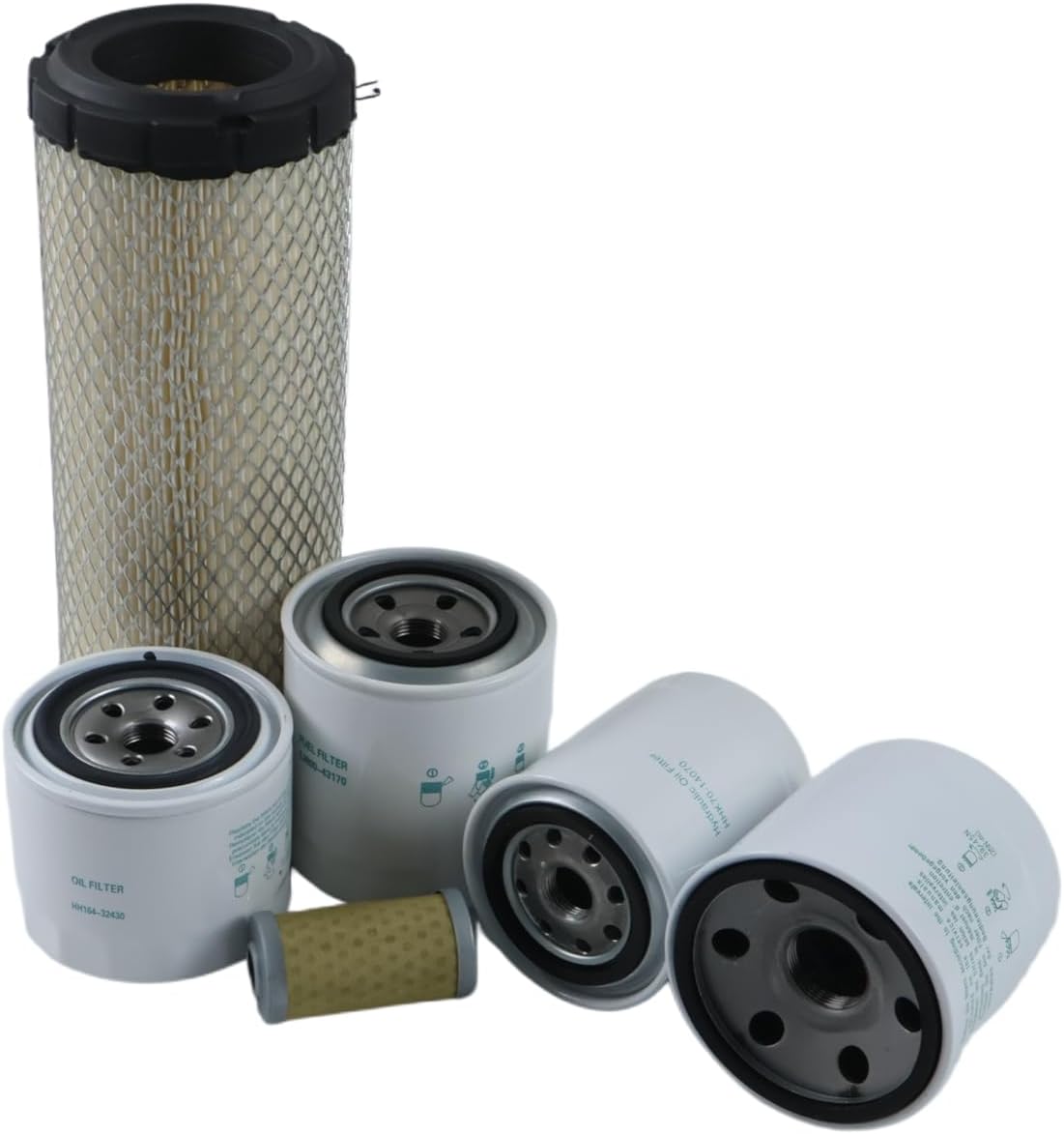 Solarhome New Filter Kit TC620-93230 HH164-32430 TC422-82620 HHK70-14070 1J800-43170 1G311-43380 Compatible with Kubota L3301HST & L3901HST with D1803 Engine