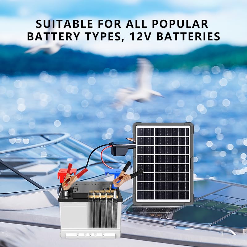 Chargeur solaire portable étanche avec pinces pour tablette
