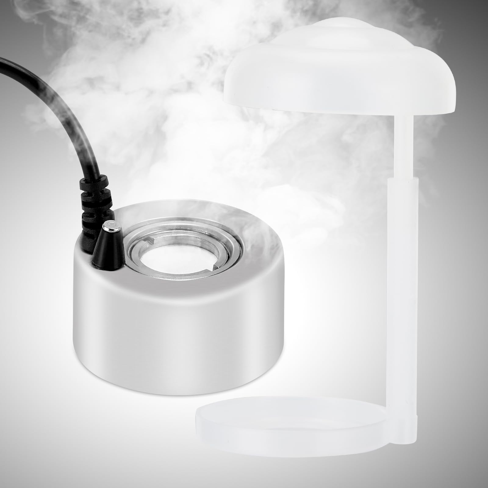 AGPTEKAluminum Mini Mist Maker Fogger Water Fountain Pond Fog Machine Atomizer