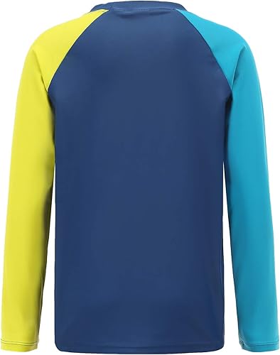 Miniatura 2 de Camiseta de natación para niños, manga larga, protección contra erupciones, UPF 50+Sun Protetion