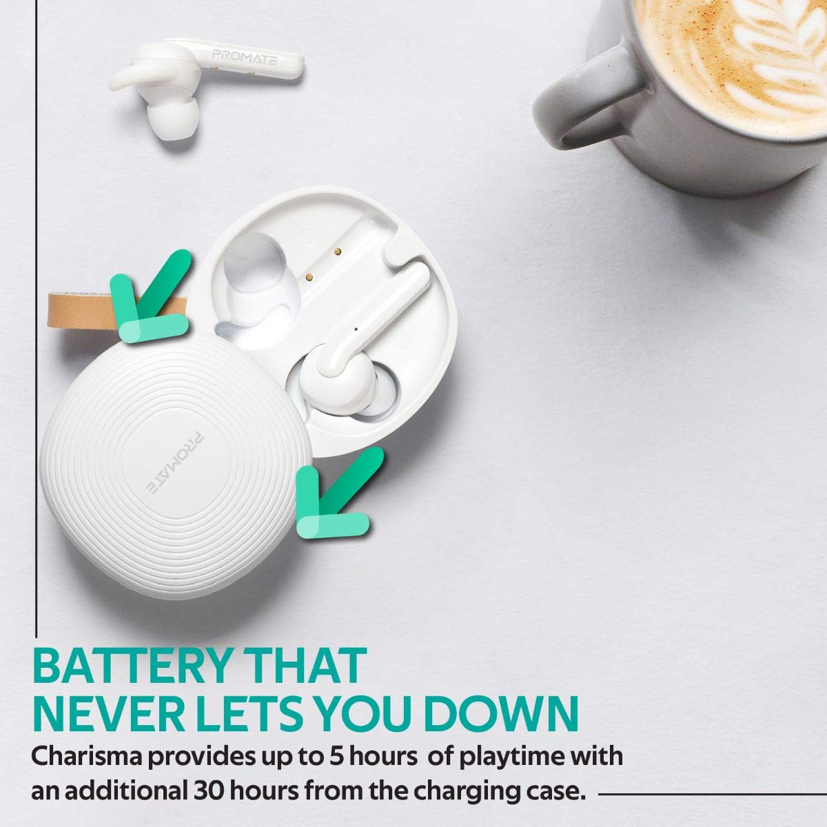 Promate True Wireless Earbuds Bluetooth 