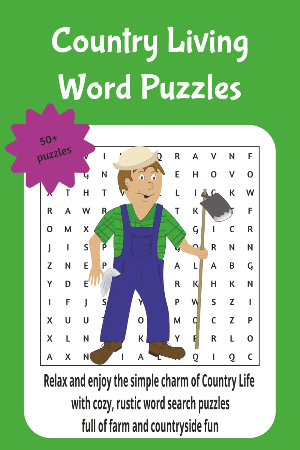country living word puzzles: Relax and enjoy the simple charm of Country Life with cozy, rustic word search puzzles full of farm and countryside fun