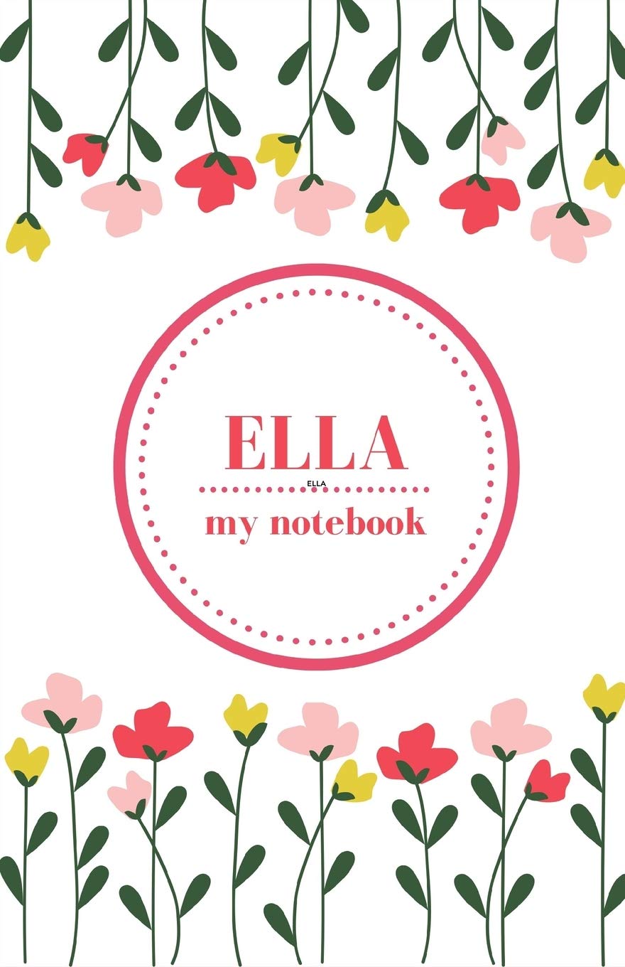 Ella - My Notebook | Personalised Journal/Diary | Fab Girl/Women's Gift | Christmas Stocking Filler | 100 lined pages