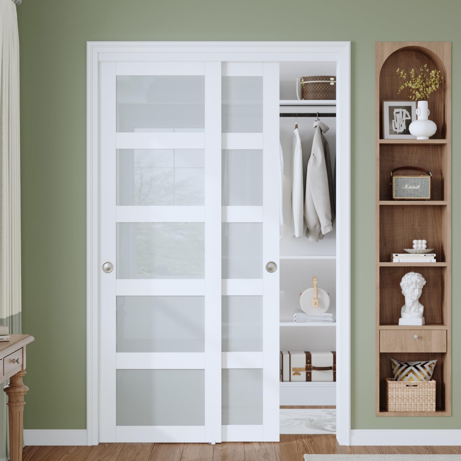 Finosen Bypass Sliding Closet Door