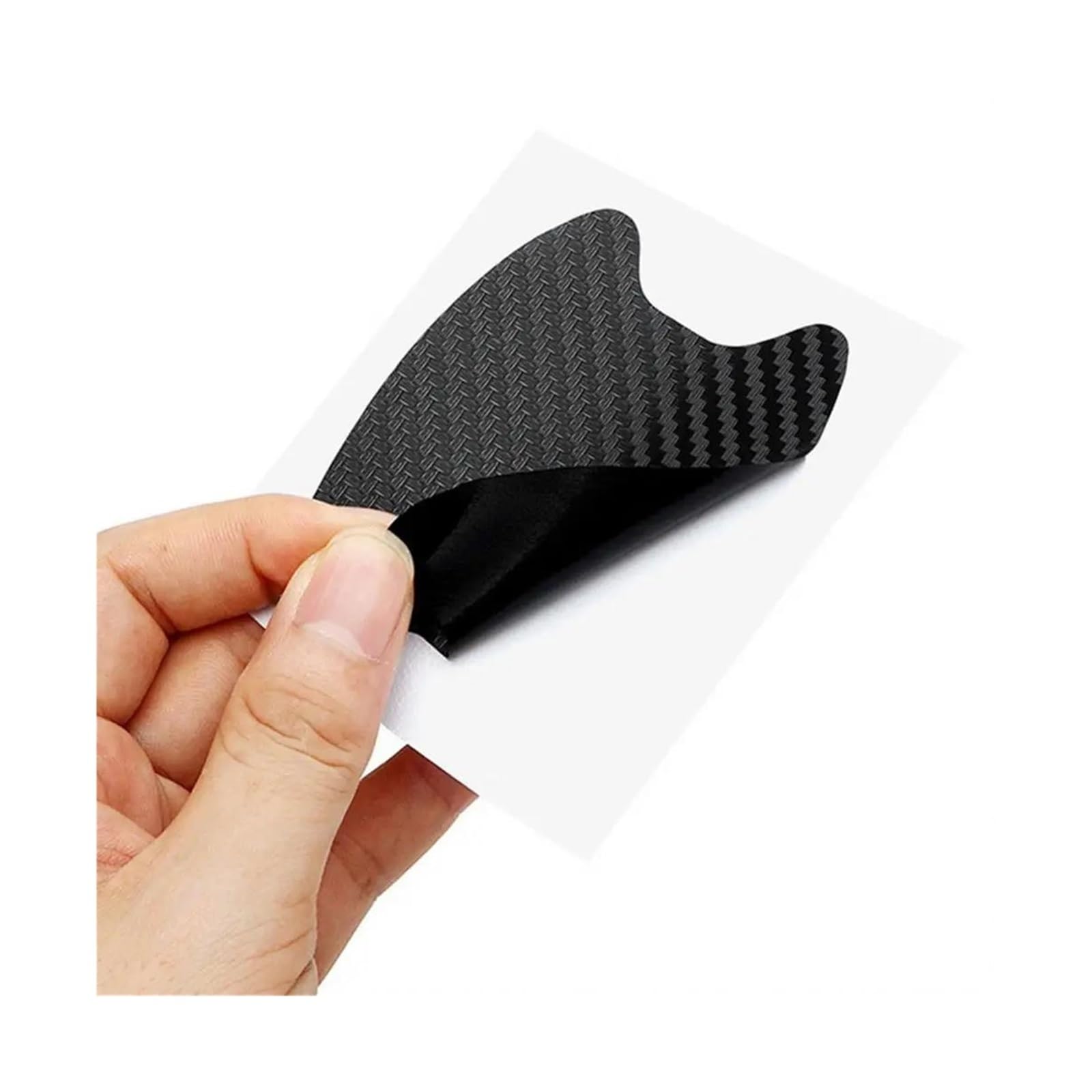 NVNZMFPPW Car Stickers Carbon Fiber Car Door Handle Protector Anti Scratch Automobiles Handle Protection Film Exterior Access 4PCS