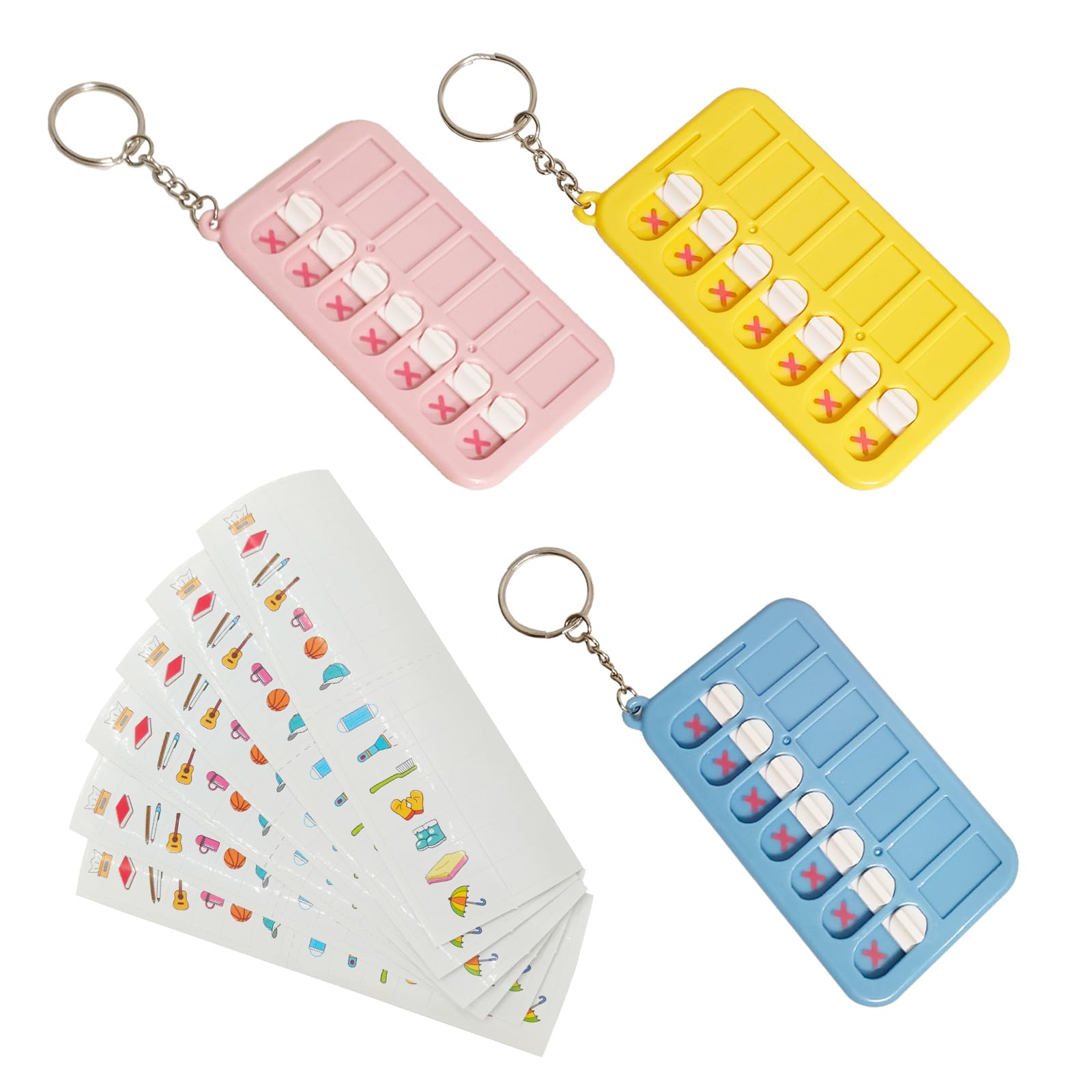 Checklist Boards Für Kinder - 3 Stück Mit Schlüsselanhänger