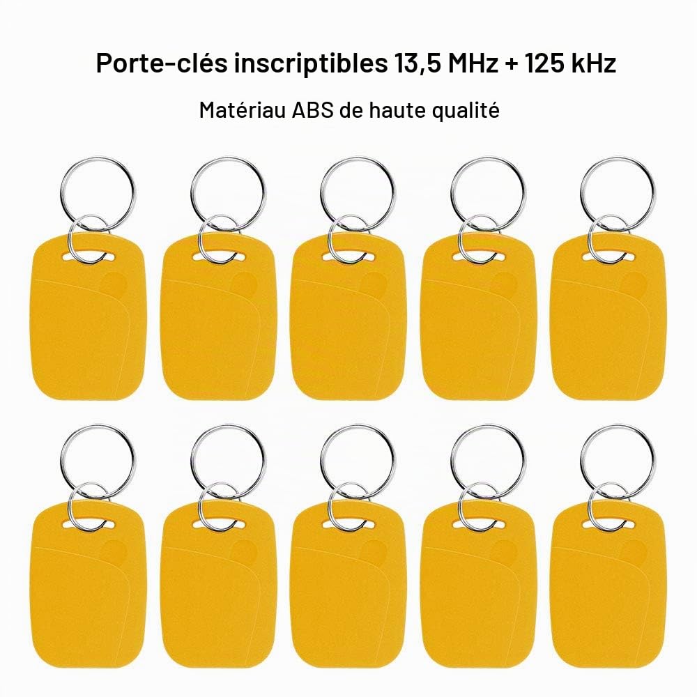 KDL RFID Lecteur de Carte à Puce Writer NFC 13.56MHz Copier 125KHz Duplicator Logiciel de décodage multifréquence Support USB avec 125KHz / 13.56MHz Dual Frequency Writable Key fobs