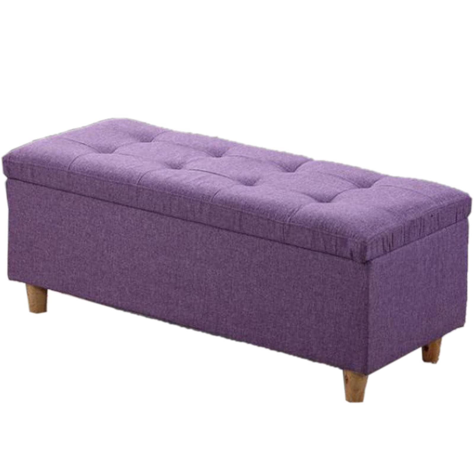 GHFXSCV Elegant Storage Bench with Cushion - 120x40x40 cm, Multifunctional Container for Bedroom, Living Room, Entryway - Perfect Footrest for Blankets, Shoes, Toys