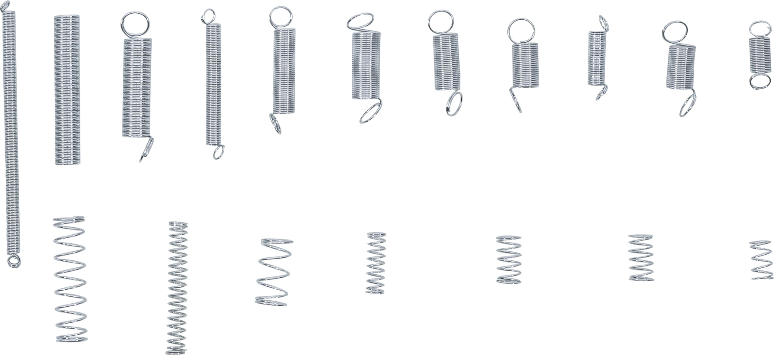 BGS spring assortment, tension and compression springs, 200?pieces, BGS-8047