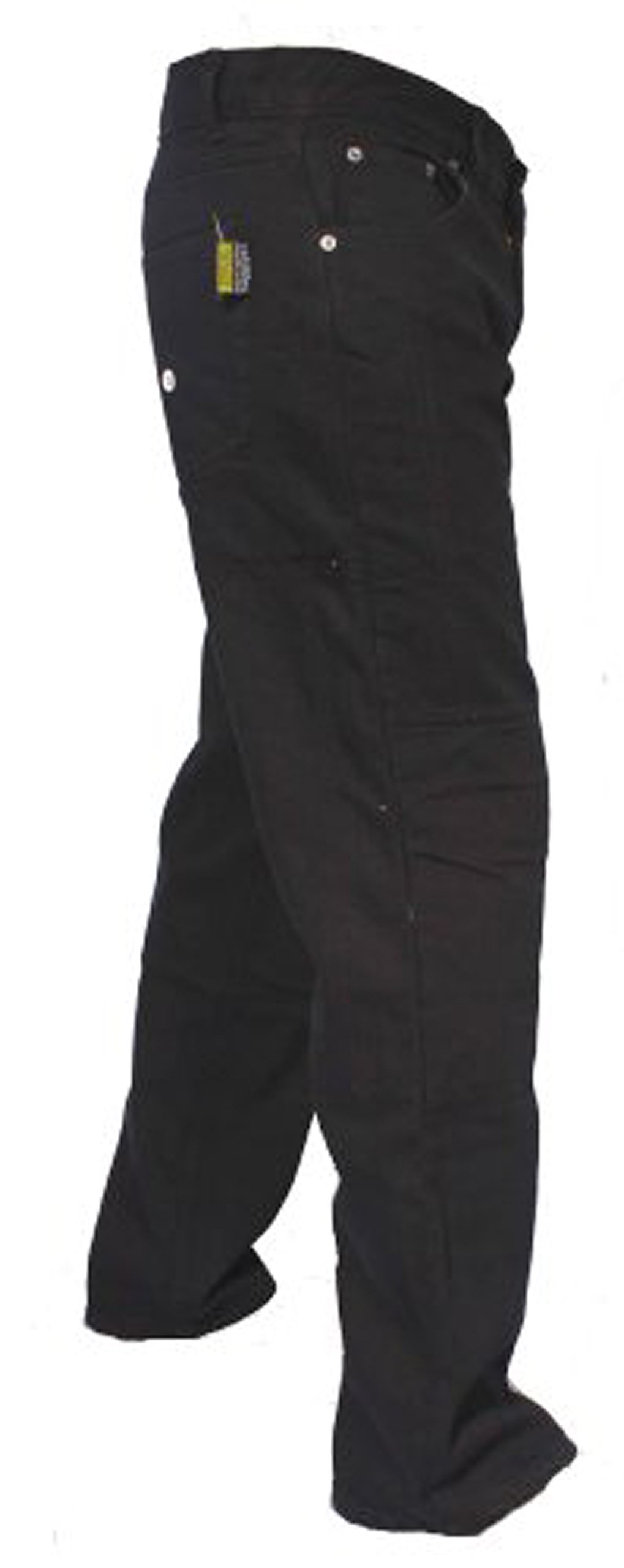 newfacelook Jet Black Motorcyle Motorbike Armour Jeans Pants Trousers Reinforced with Aramid Protection Lining