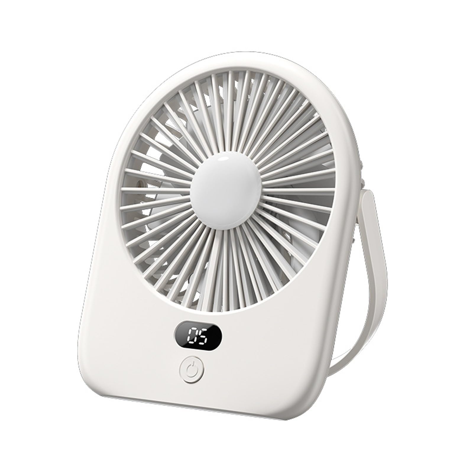 TAZIZI Noise Rechargeable Fan with Light for Desk Use 1200mAh Battery Low Noise Desktop Cooling Gadget Quiet Desktop for Bedroom