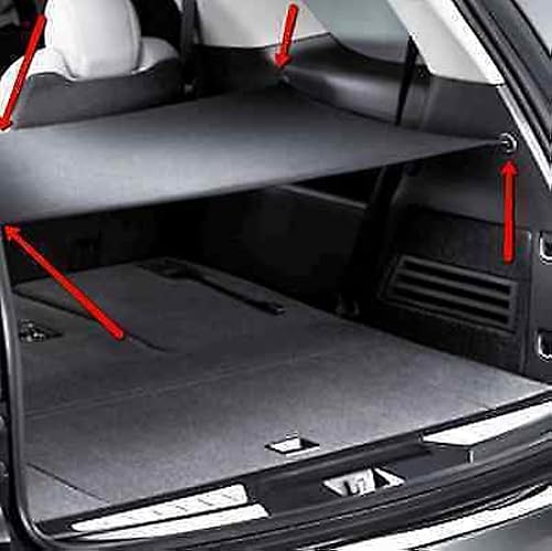 Miniatura 3 de Trunknets Inc Persiana de seguridad de carga + red de carga para Chevrolet Traverse 2009 2010 2011 2012 2013 2014 2015 2016 - Ebony New