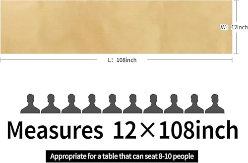 Miniatura 4 de Paquete de 15 caminos de mesa satinados color dorado claro de 12 x 108 pulgadas de largo, caminos de mesa para bodas, fiestas de cumpleaños,