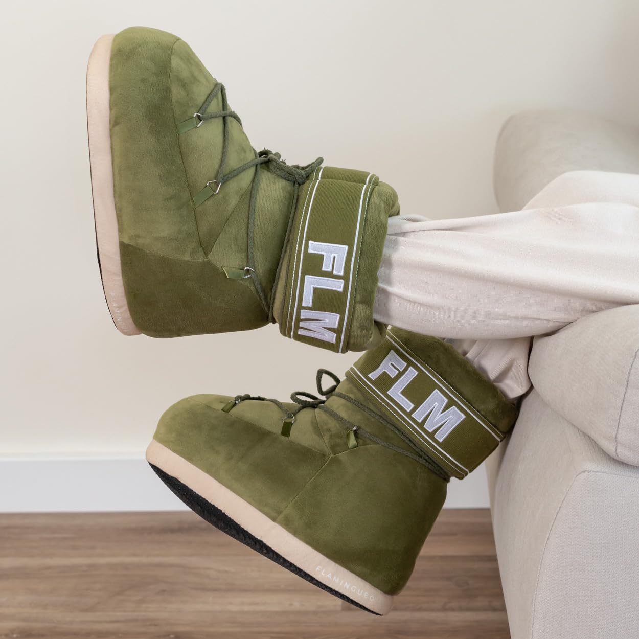 Flamingueo Hausschuhe für Damen, Hausschuhe für Herren, Unisex, für den Winter, rutschfest, Einheitsgröße