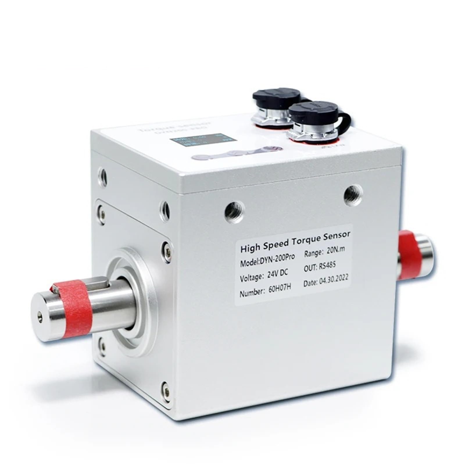 Torque Adapter Dynamic Torque Sensor Rotary Transducer Fast Rotate 10000rpm for Motor Speed Power Instrument(50Nm)