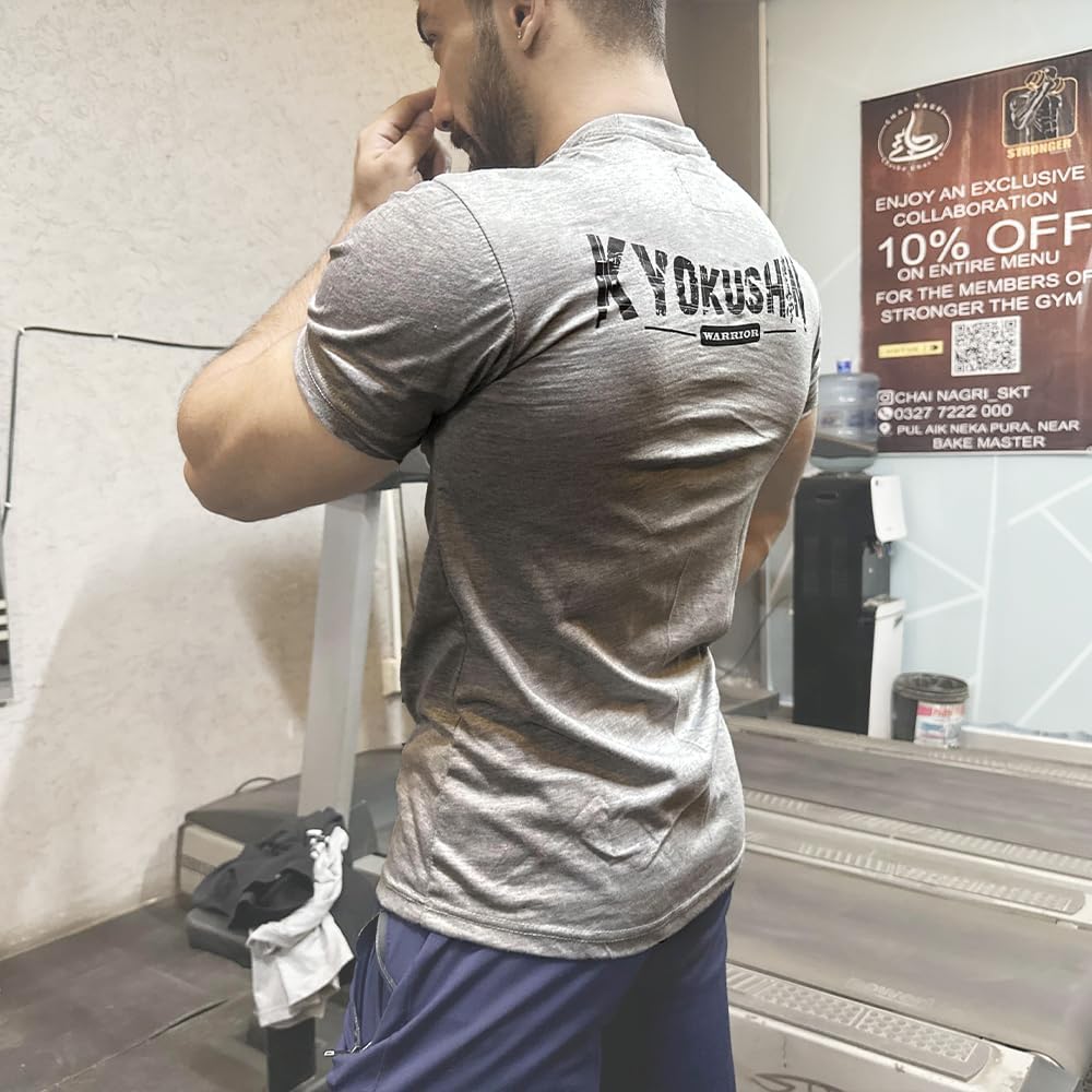 T-Shirt Kyokushin Warrior Logo Round Neck Half Sleeves T-Shirt (S-3XL)