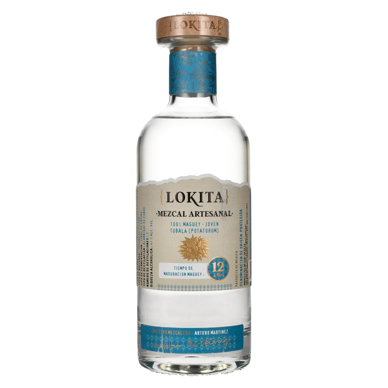 Lokita 12 Años | Mezcal Artesanal Tobalá | 100% Maguey | 47% Vol. | 0,7 l