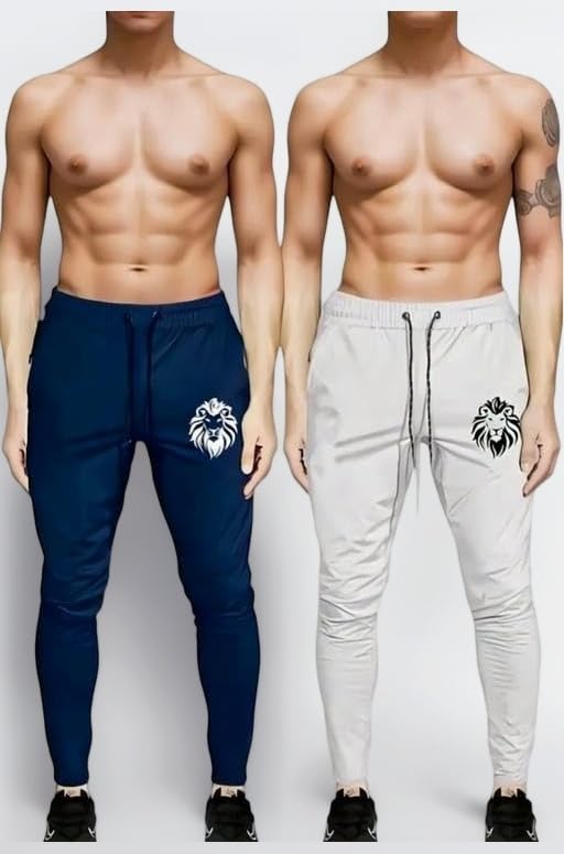 Track Pants for Active Lifestyles, Stylish Design Comfortable and Versatile Active Combo Pack of 2 Trousers_11_Parent