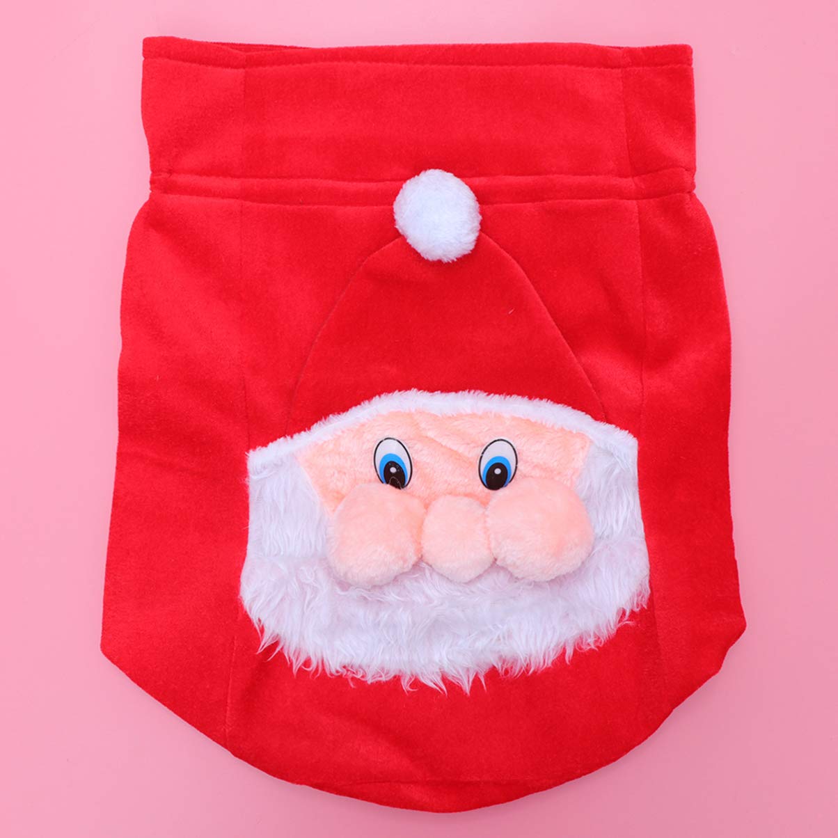 ABOOFAN 3 Piezas bolsa de de dulces de navidad saco de papá noel bombones para regalar ornamento bolsas de envolver con cordón bolsa de navidad largo bolsa de dulces bolso de mano
