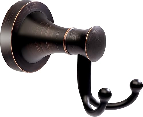 Miniatura 9 de Gancho negro para toallas de baño, gancho negro mate para bata de baño, ganchos dobles resistentes para toallas de baño, moderno gancho para ropa