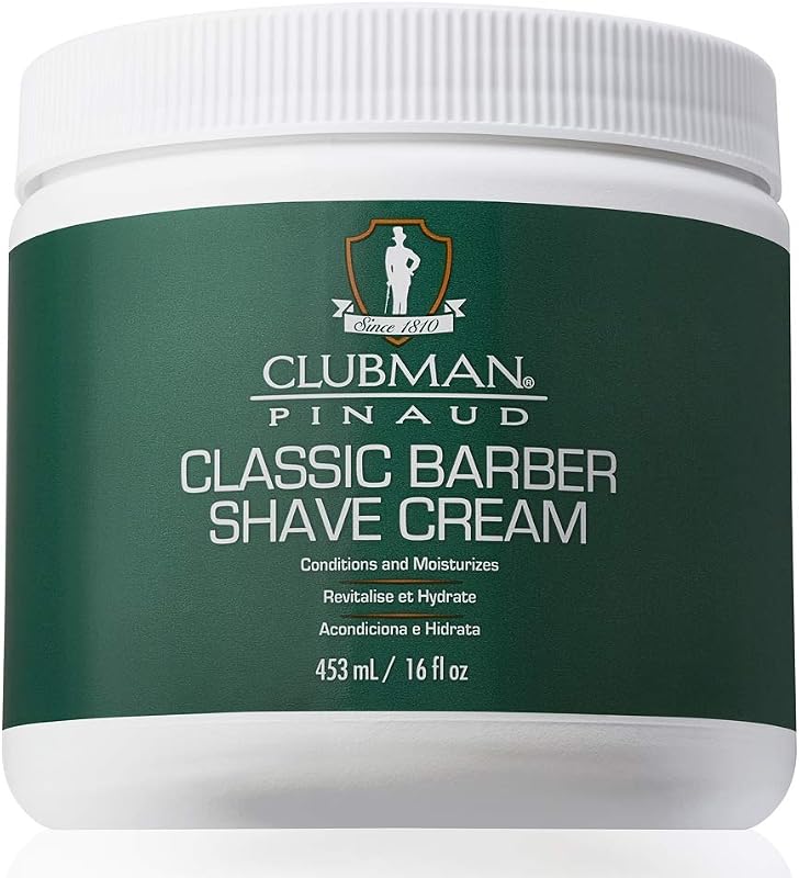 Clubman Pinaud Classic Barber Creme de Barbear, 473 mL