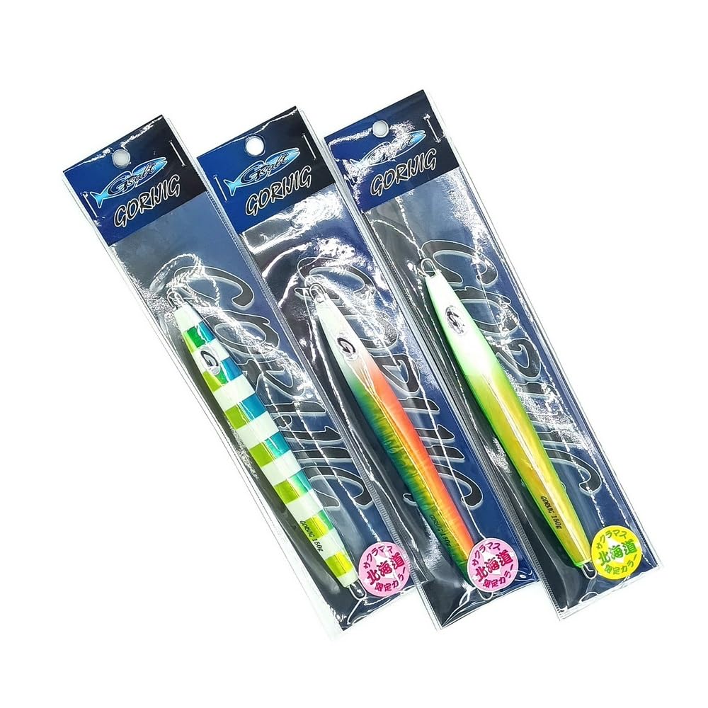 Amazon.co.jp: ジーソルト ゴリジグ 170mm 150g 3色セット (アクア