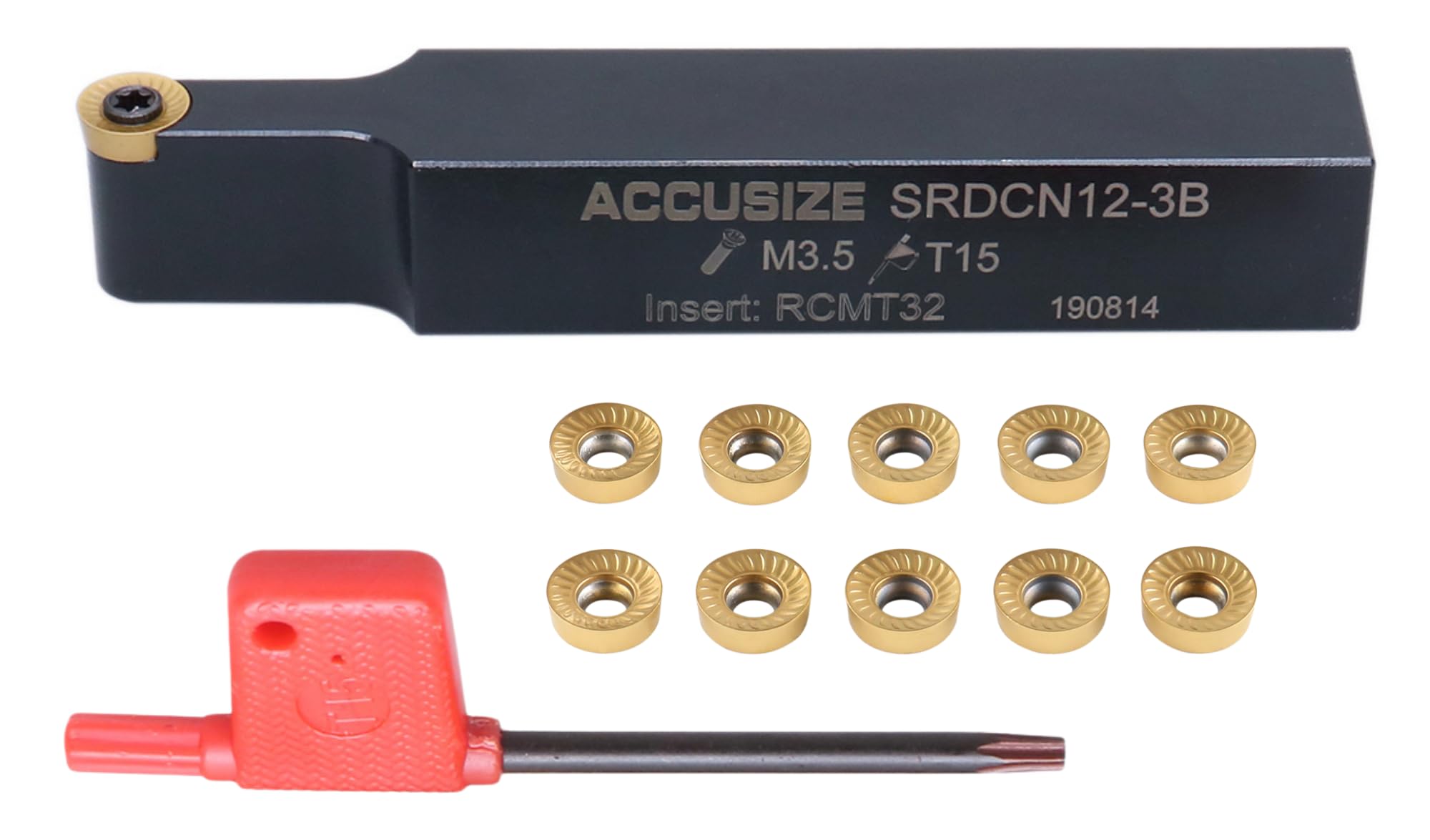 Accusize Industrial Tools 3/8 x 3-1/2 in SRDCN06-2J Indexable Toolholder for RCMT220 Inserts, 2376-0006 — Amazon image 11