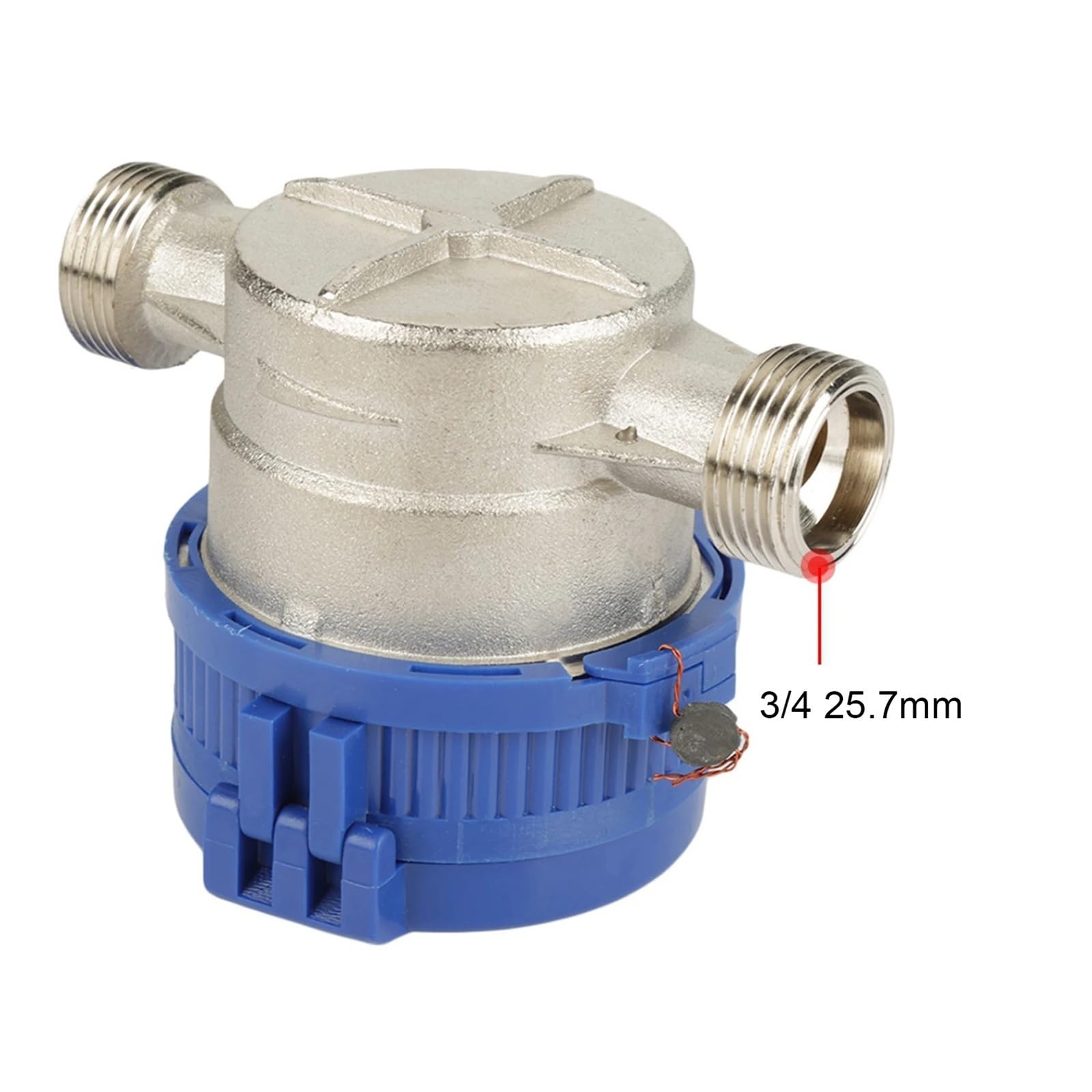 caudalímetro, Medidor de agua fría for el hogar 15 mm y 1/2 pulgada con