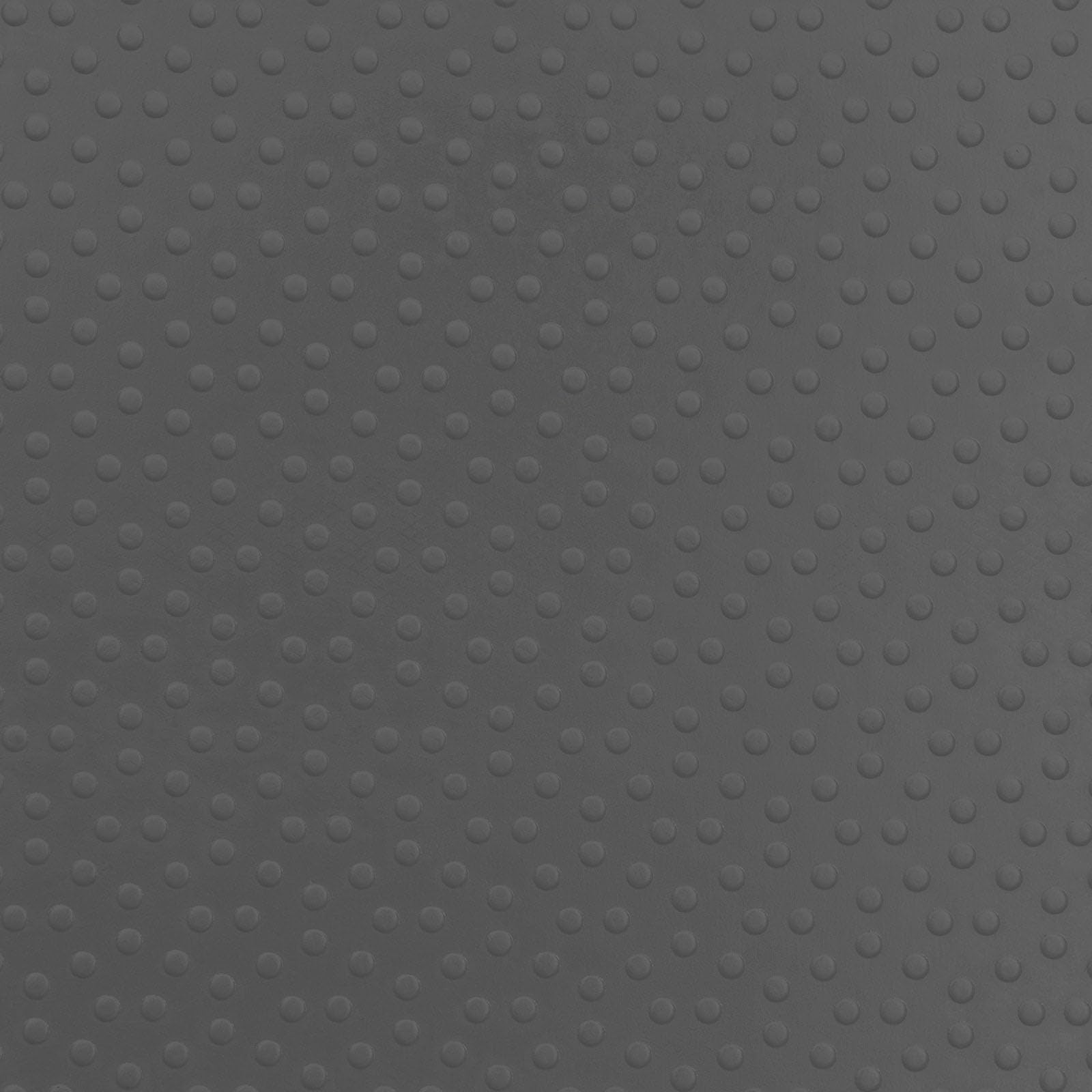 KARAT - Revêtement de Sol antidérapant en PVC - Parquet Ignifuge pour Zones d'entrée - Tapis en Vinyle de 2 mm d'épaisseur - Personnalisable et Ignifuge - Modèle Dots (Gris foncé, 120 x 600 cm)