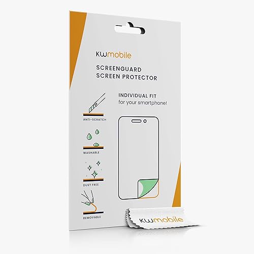 Miniatura 6 de kwmobile Protector de pantalla compatible con Xiaomi Redmi Watch 2 Lite, 2 protectores de reloj inteligente antihuellas