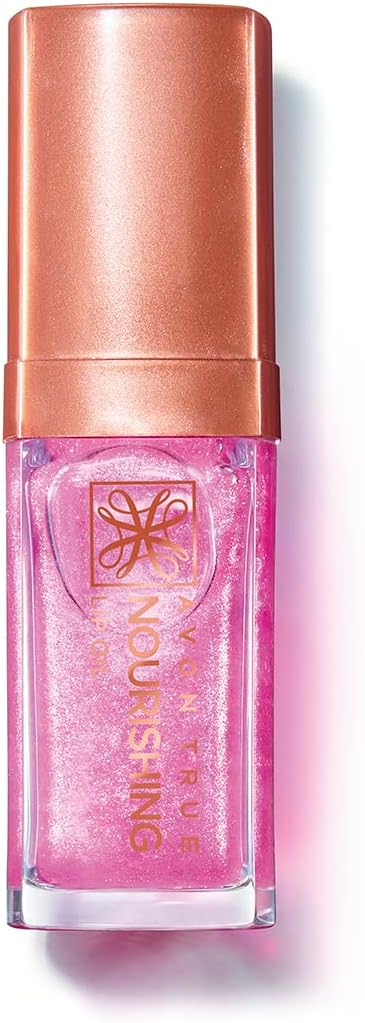 Nourishing Lip Oil With Jojoba, Avocado & Coconut Oils. Plus, Vitamin E, SPF12, Locks in Moisture, Shimmering Petal, Cruelty Free
