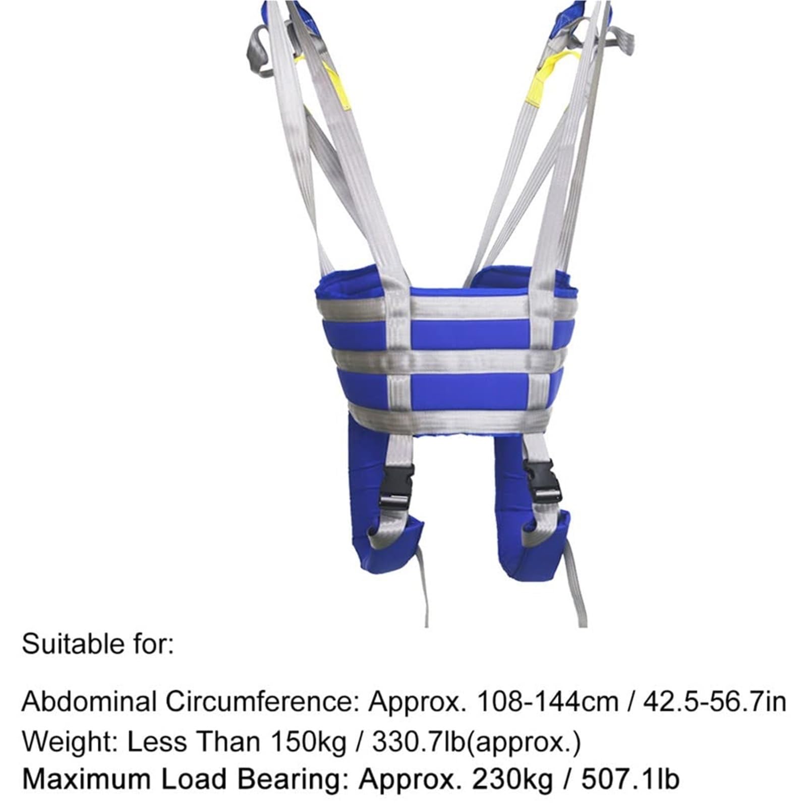 Arnés de Grúa para Pacientes con Apertura de Inodoro, Eslinga de Malla Transpirable para Traslado y Ducha, Arnés de Bipedestación y Entrenamiento de Marcha, Ideal para Anciano(Medium)