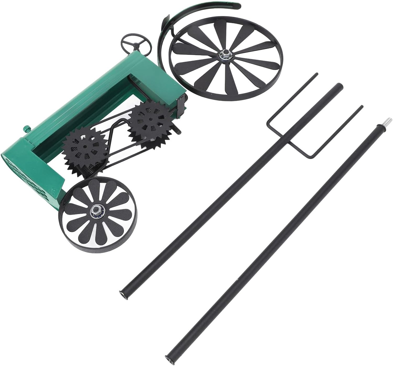 Farm Tractor Windmill,Tractor Wind Spinner Yard Ground Stake Statue Garden Windmill Decoration Lawn Floor Stakes Art Ornament for Outdoor Garden Yard Patio Decor (Green)