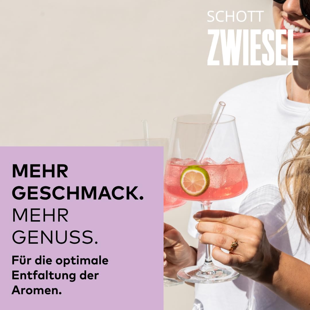 SCHOTT ZWIESEL After Work Set Cocktails (4 Gläser + 4 Halme)