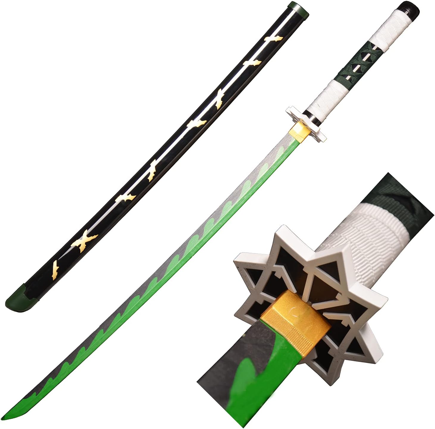 Demon Slayer Sword Shinazugawa Sanemi Sword in Cosplay and Anime Long Version