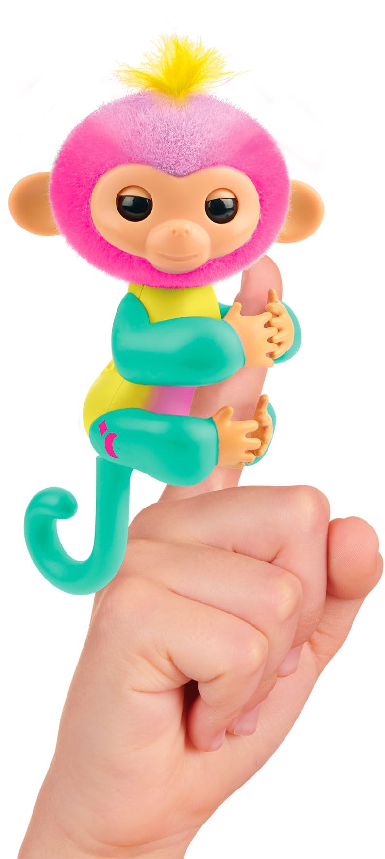 Lansay - FINGERLINGS - Magic Moods Jade - Klara hook to your finger - Heart lights up according to your mood - Communicate with 70 sounds and reactions - Batteries included - Interactive toy - Ages 5+