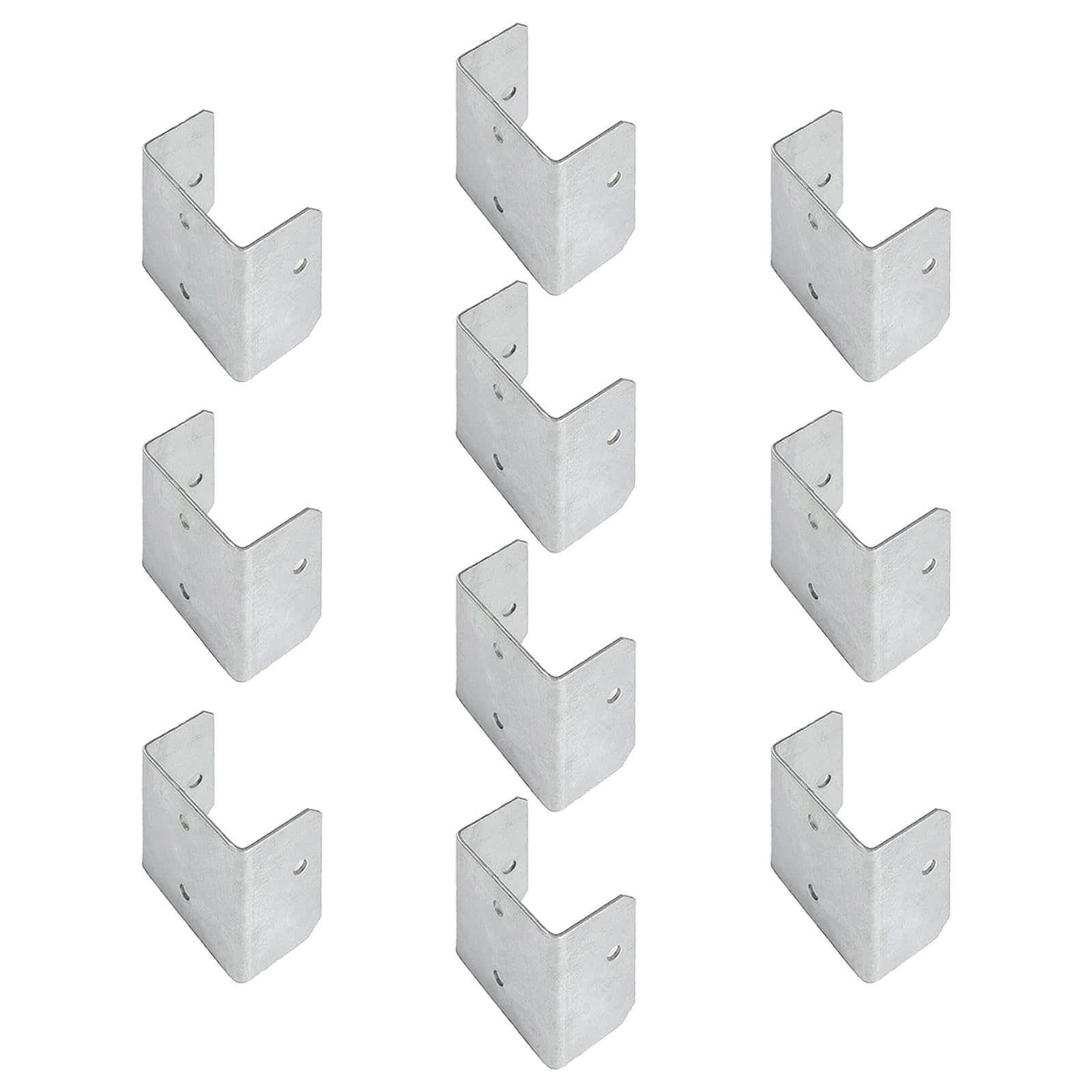 10 Pcs Multiple Sizes Galvanized Fence Panel Clips Heavy Duty Rust Proof Metal Fixtures Corrosion Resistant Fence Clips for Enhanced Security