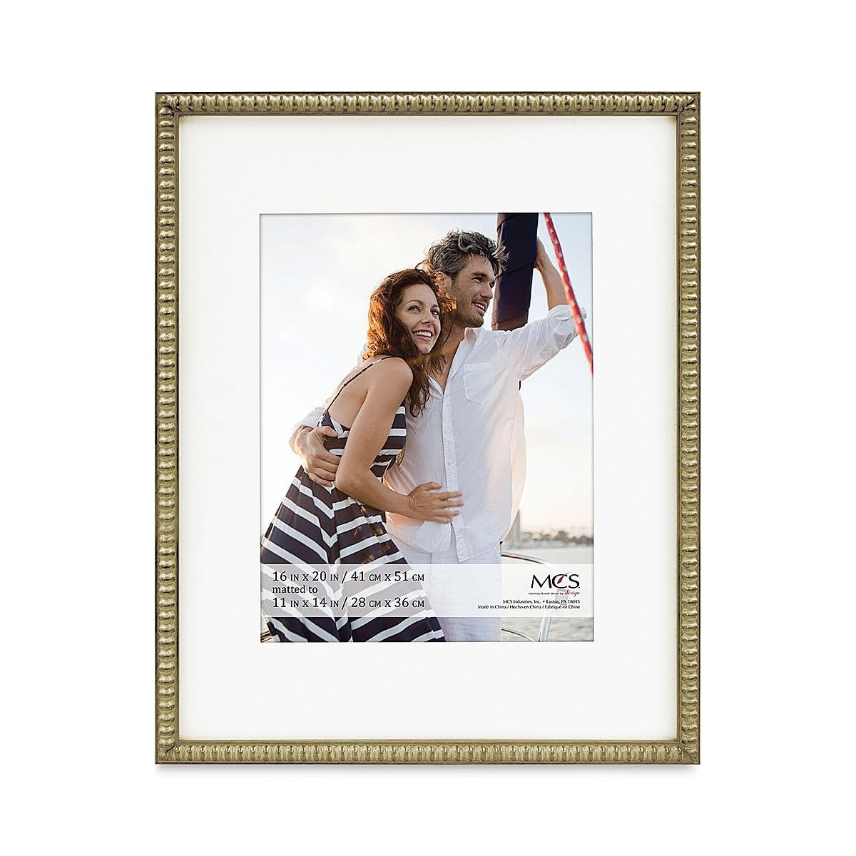 Amazon.com: MCS 16x20 Inch Beaded Frame with 11x14 Inch Mat