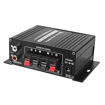 Amazon | lifepower 小型2chオーディオアンプ 出力20W＋20W
