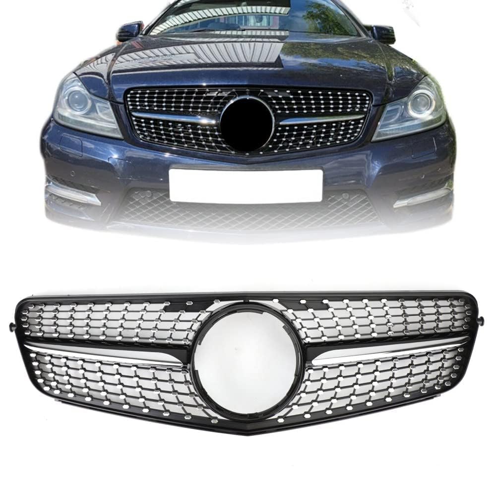 TUBIC Spoiler Anteriore per Auto per Mercedes W204 C200 C300 2008 2009 2010 2011 2012 2013 2014 Anteriore Spoiler Diffusore Protezione Dell'auto Frontali Spoiler Lip Kit Corpo